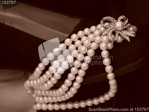 Image of Shoe Laden With Pearls