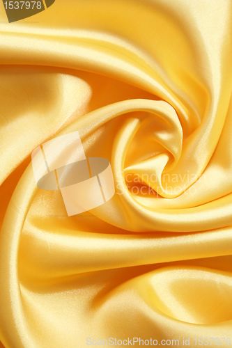 Image of Smooth elegant golden silk can use as background 