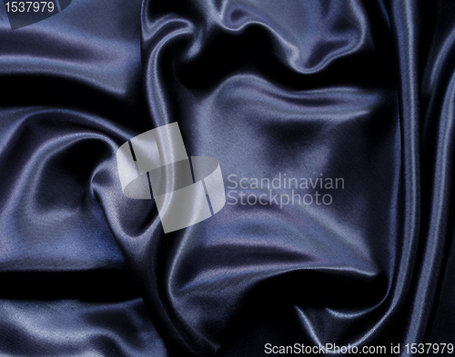 Image of Smooth elegant black silk can use as background 