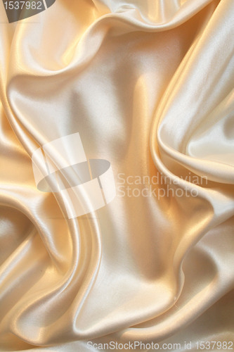 Image of Smooth elegant gold satin as background