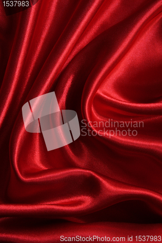 Image of Smooth elegant red silk can use as background 