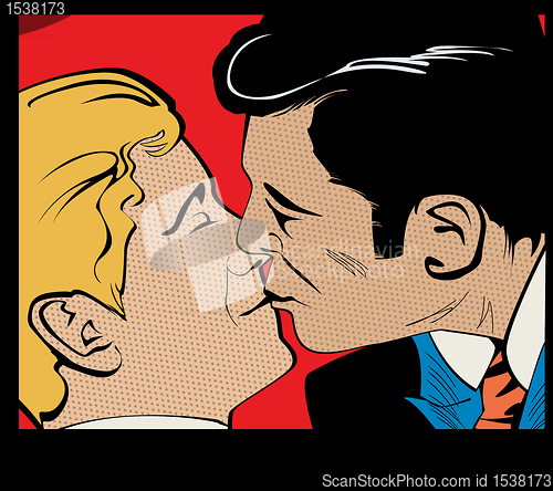 Image of Pop art gay couple