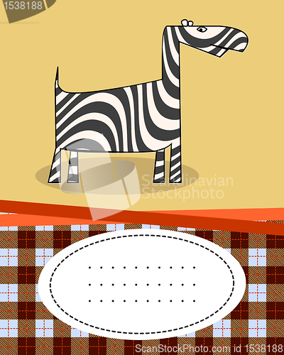 Image of Text card with giraffe