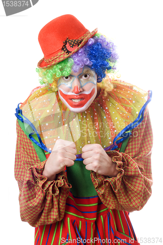 Image of Portrait of an angry clown