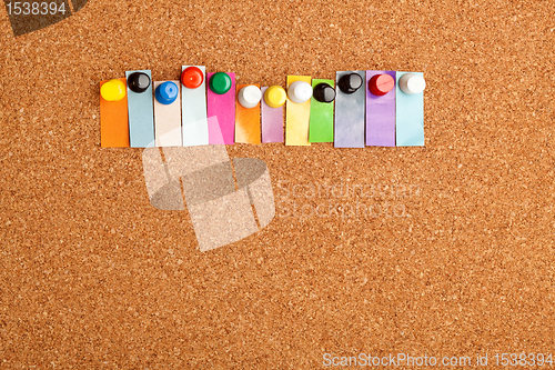 Image of Cork board and colorful heading for twelve letter word 