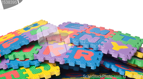 Image of Pile of alphabet blocks