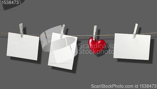 Image of clothesline and labels