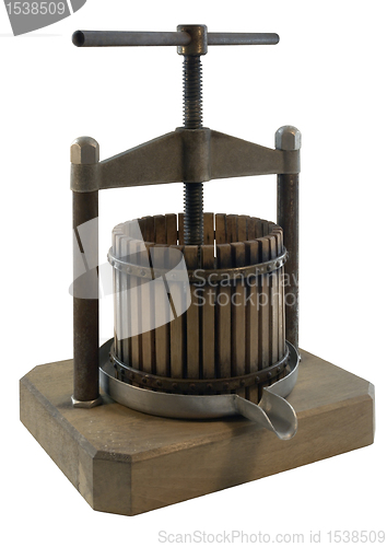 Image of nostalgic wooden squeezer