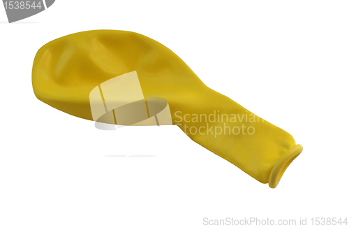 Image of yellow balloon upright