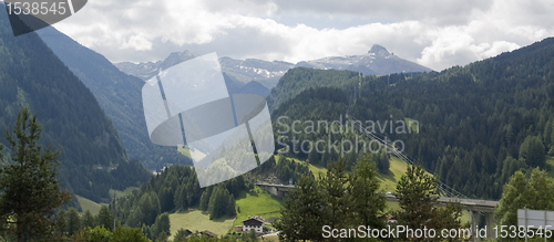 Image of alpine scenery at summer time