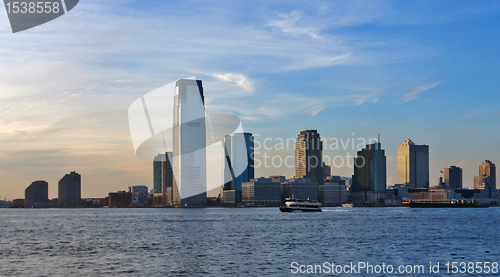 Image of panoramic  Jersey City skyline