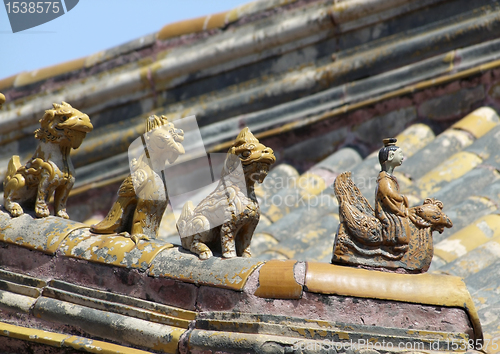 Image of chinese roof decoration