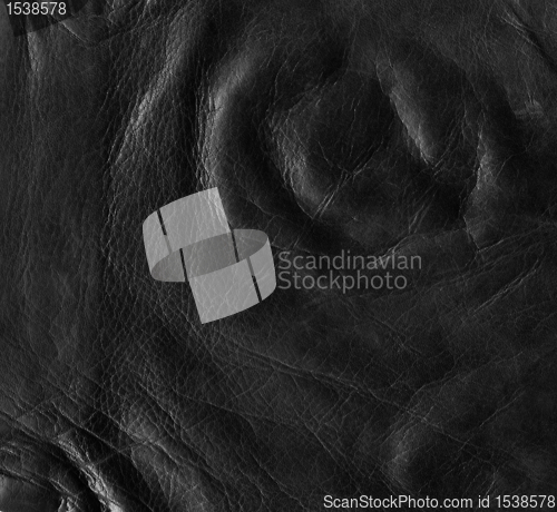 Image of scuff black leather surface