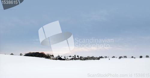 Image of panoramic winter scenery in Hohenlohe