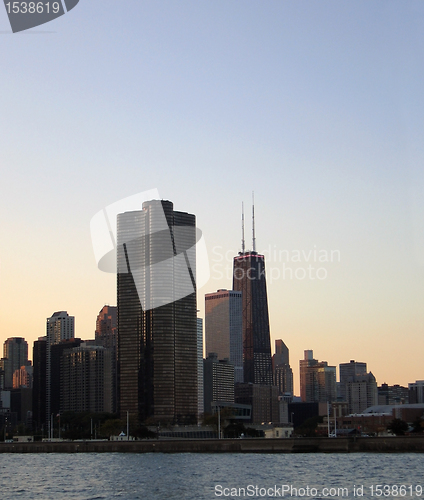 Image of Chicago skyline detail