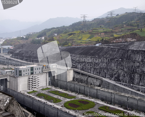 Image of Three Gorges Dam at Yangtze River