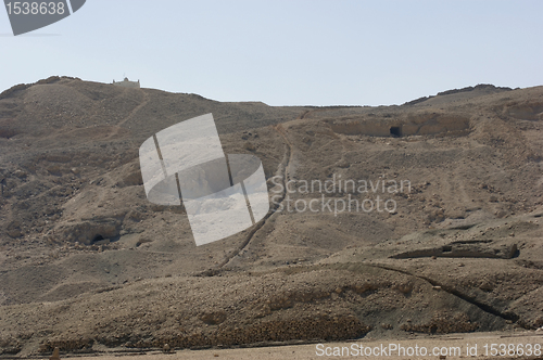 Image of rock cut tomb near Mortuary Temple of Hatshepsut