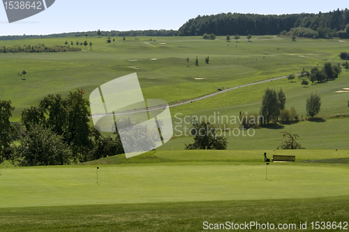 Image of golf scenery at summer time