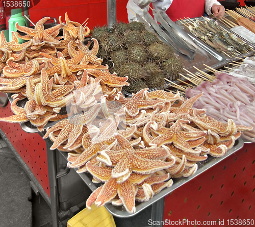 Image of chinese sales stall detail