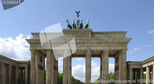 Image of Brandenburger Tor detail at summer time