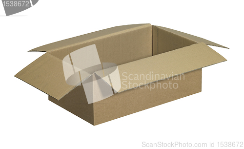 Image of opened brown carton