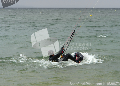 Image of starting kite surfing