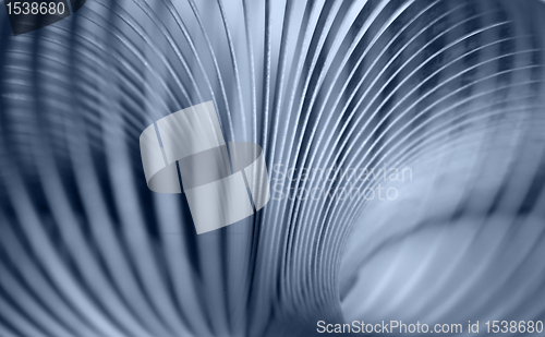 Image of metallic spiral abstract