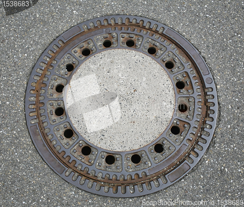 Image of round manhole cover