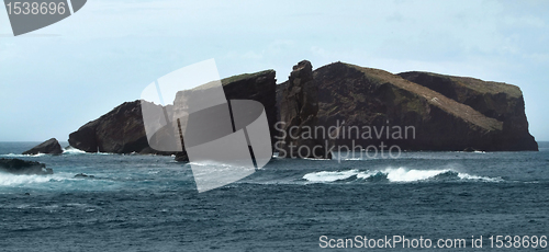 Image of coastal rock formation at the Azores