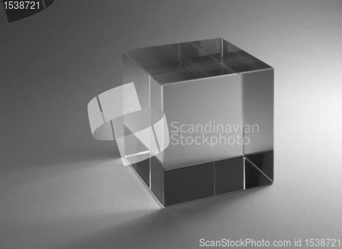 Image of solid glass cube