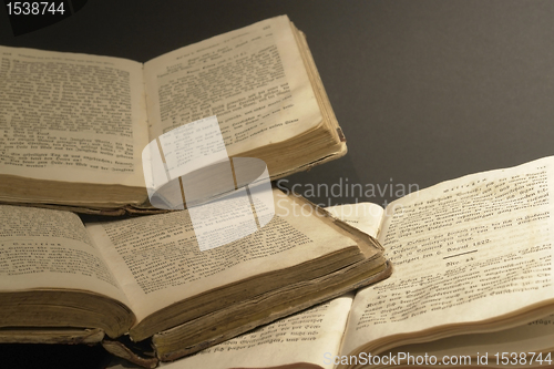 Image of stack of historic books