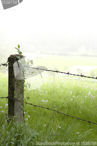 Image of rural fence detail