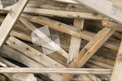 Image of wooden chaos closeup