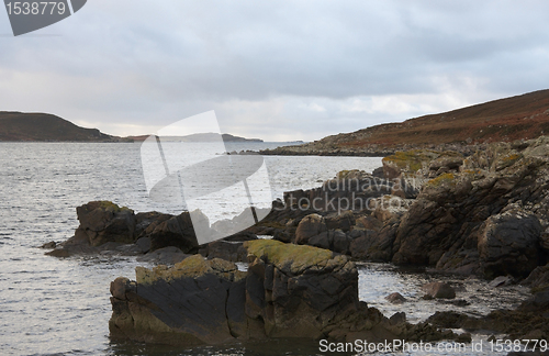 Image of scottish coast with stones