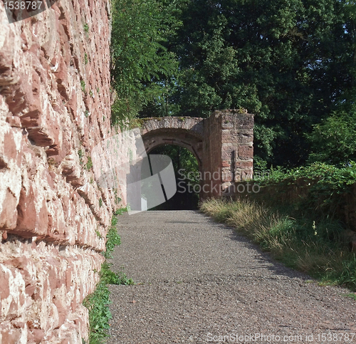 Image of archway around Wertheim Castle