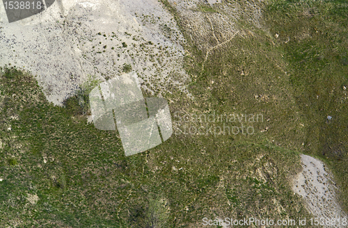 Image of distant flank of a hill