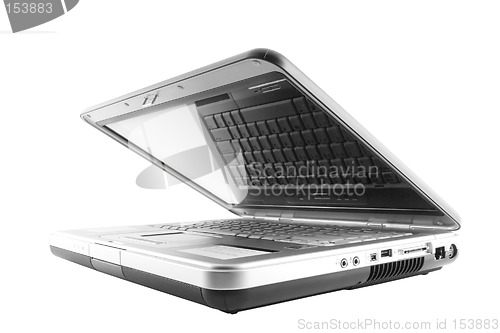 Image of Open laptop