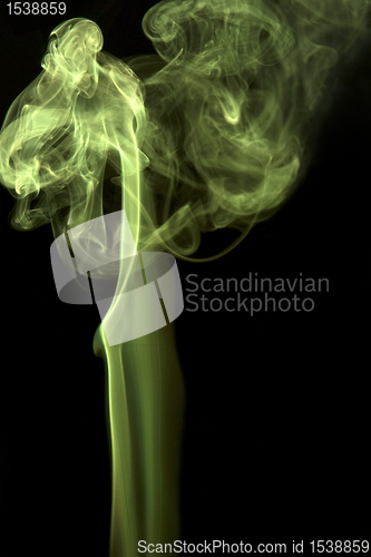 Image of green smoke detail