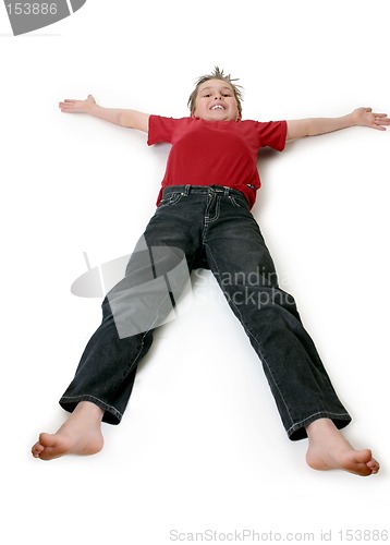 Image of Boy lying down