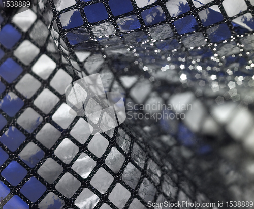 Image of abstract metallic sequined back