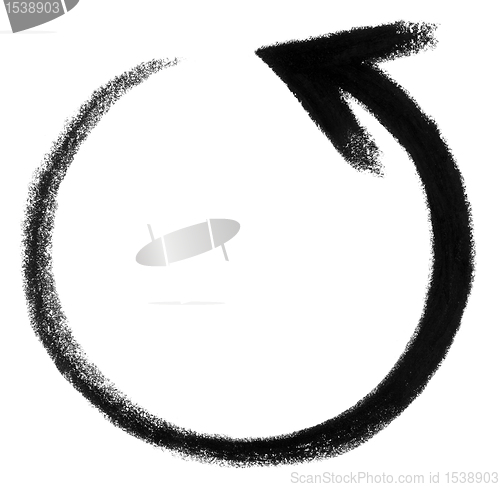 Image of round arrow sketch