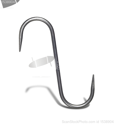 Image of metallic double hook