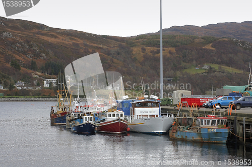 Image of fishing boats near Ullapool