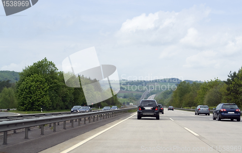 Image of highway scenery in Southern Germany