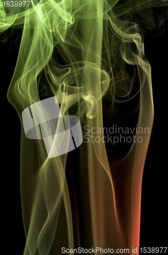 Image of multicolored smoke detail