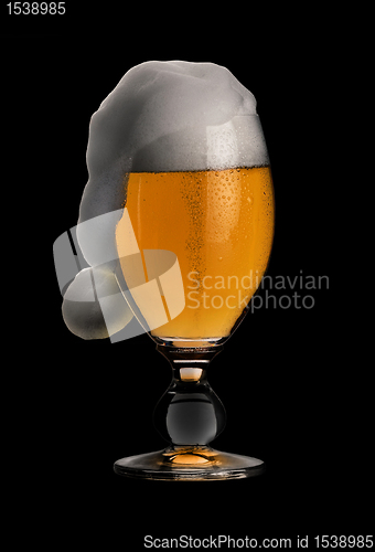 Image of christmas beer in black back