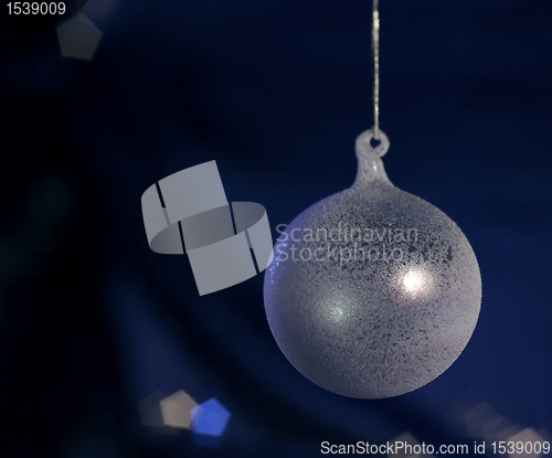 Image of translucent Christmas bauble