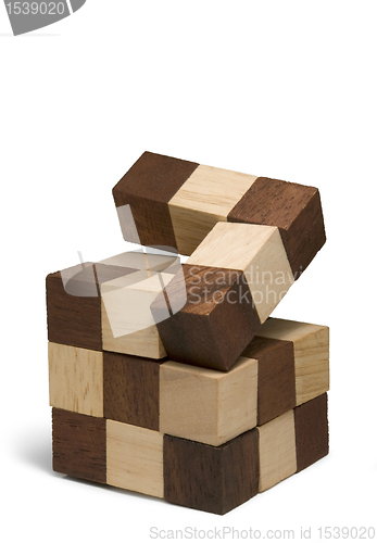 Image of wooden 3D puzzle