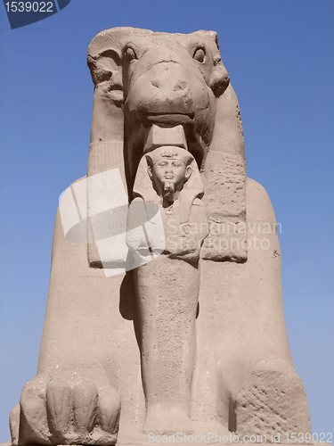 Image of ancient Sphinx in sunny ambiance