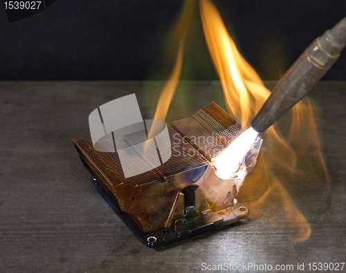 Image of melting heat sink